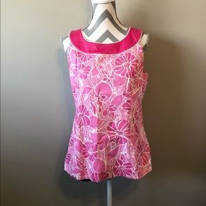 Lilly Pulitzer Pink Floral Tank